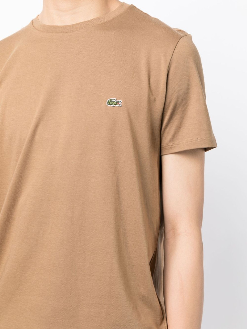 logo-embroidered cotton T-shirt 5