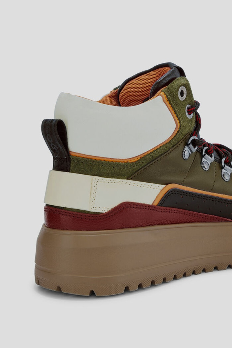 Antwerp High-top sneakers in Black/Green 7