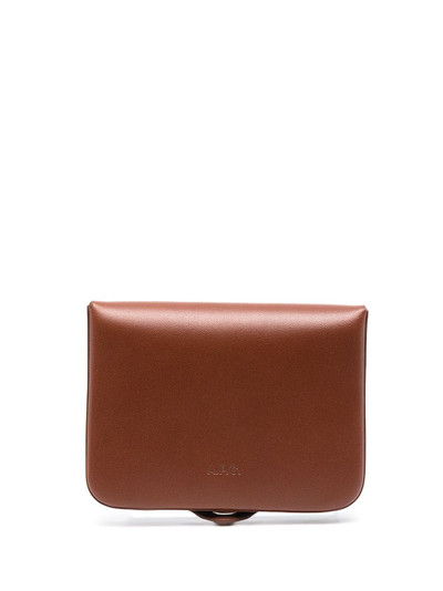 A.P.C. snap-fastening leather wallet outlook