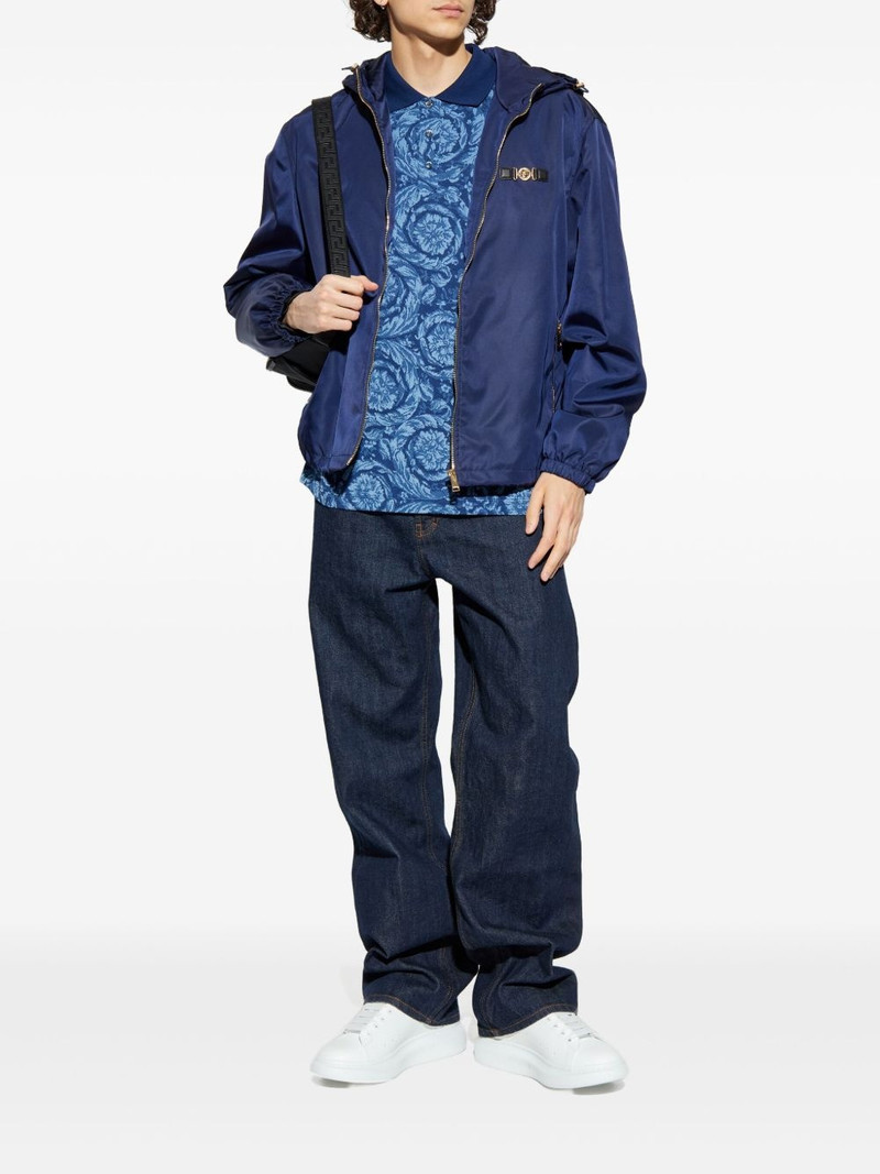 VERSACE hooded zip-up bomber jacket outlook