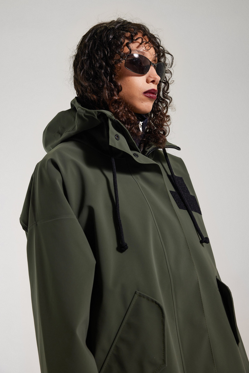 Faversham Matte Raincoat Green 1