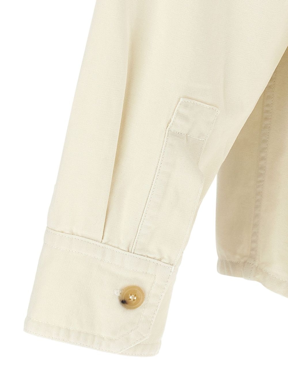 logo-embroidered shirt - 4