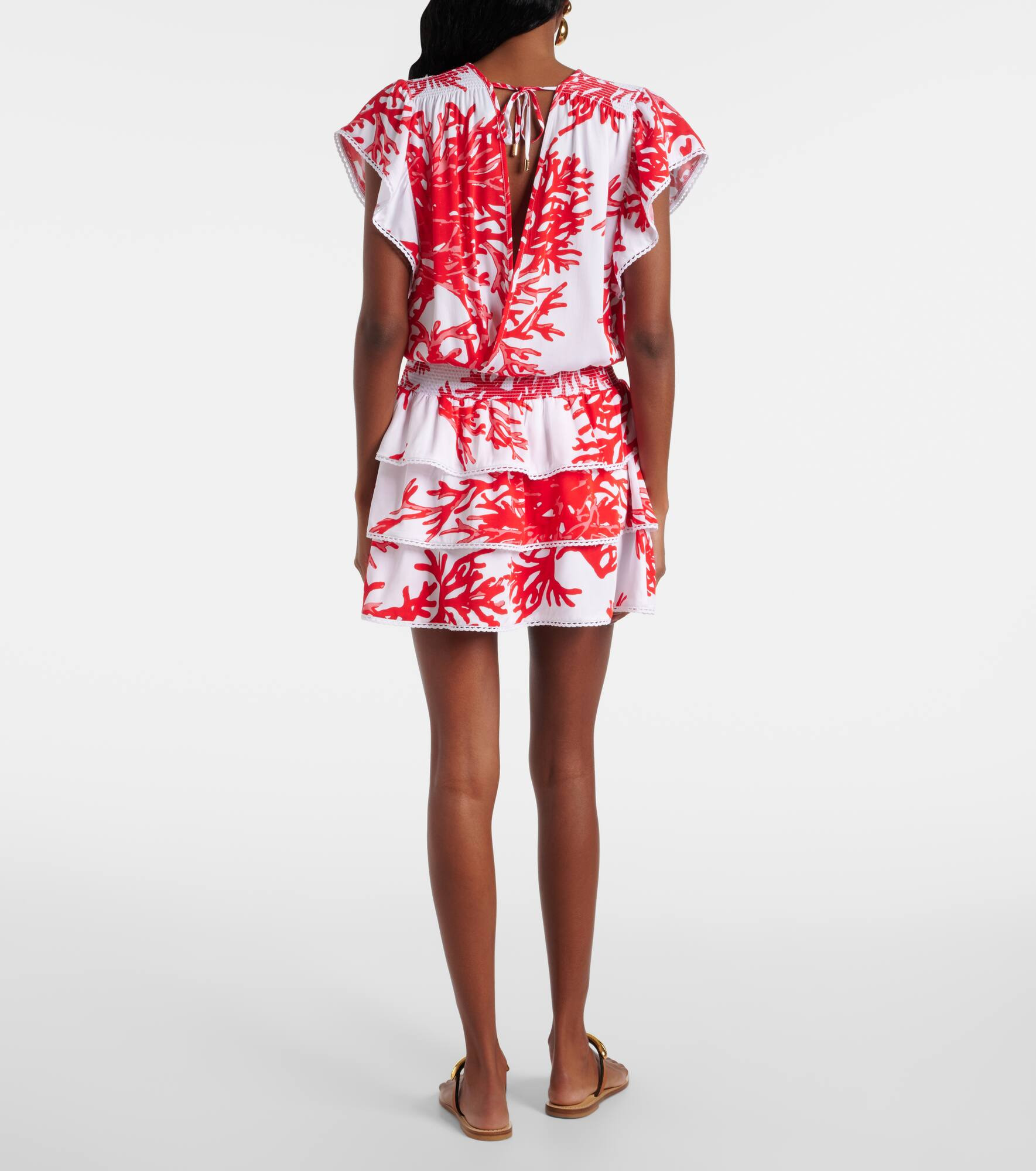 Jess printed tiered minidress - 3
