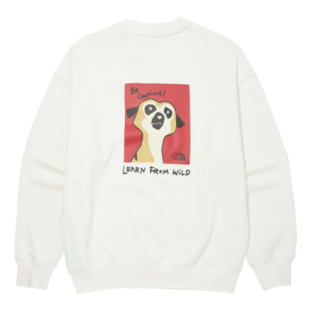 THE NORTH FACE Boma Sweatshirts 'White Orange' NM5MM54J - 2