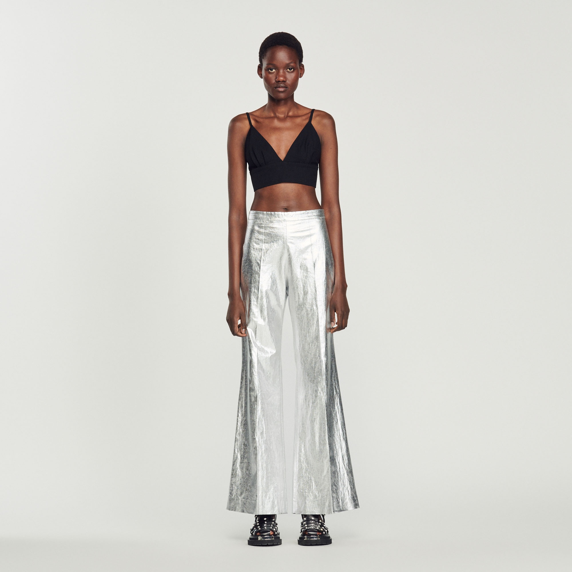 Metallic coated pants - 3