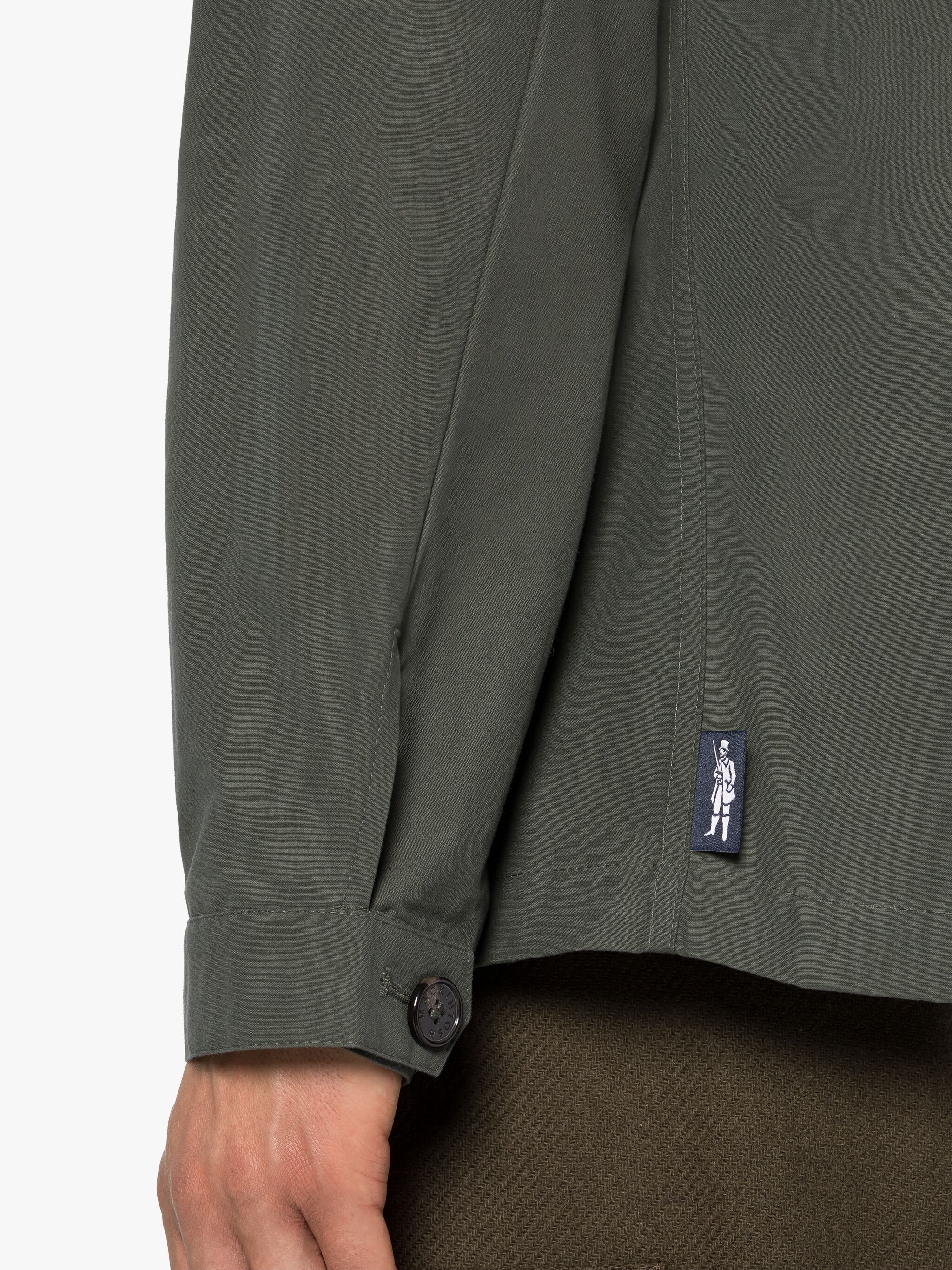 DRIZZLE GREEN WAXED COTTON CHORE JACKET - 6