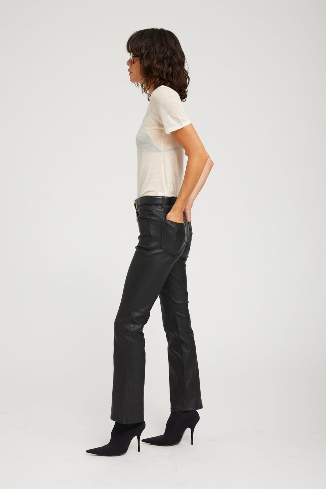 IVORY TISSUE CASHMERE CLASSIC TEE - 5