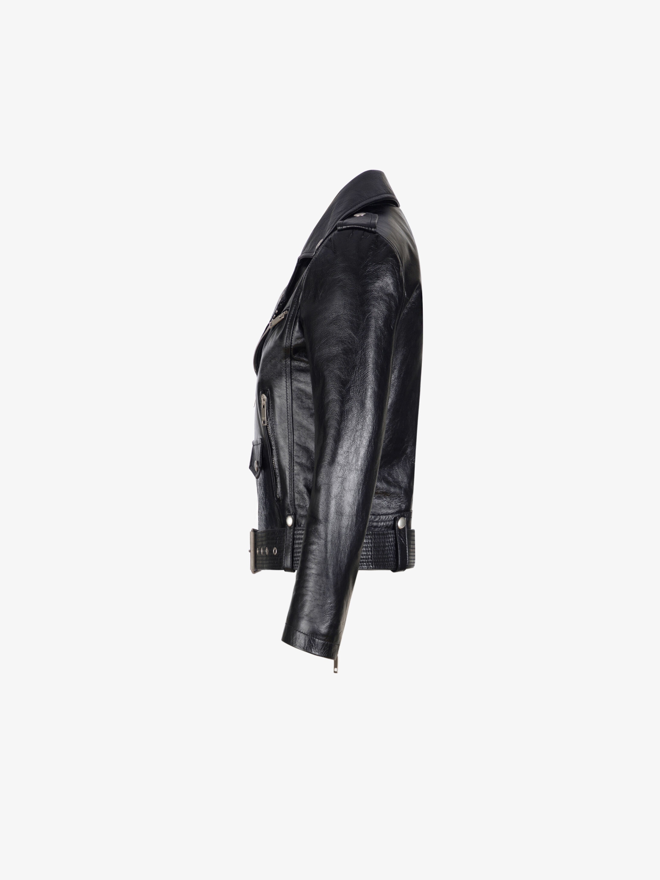 Biker jacket in vintage leather - 3