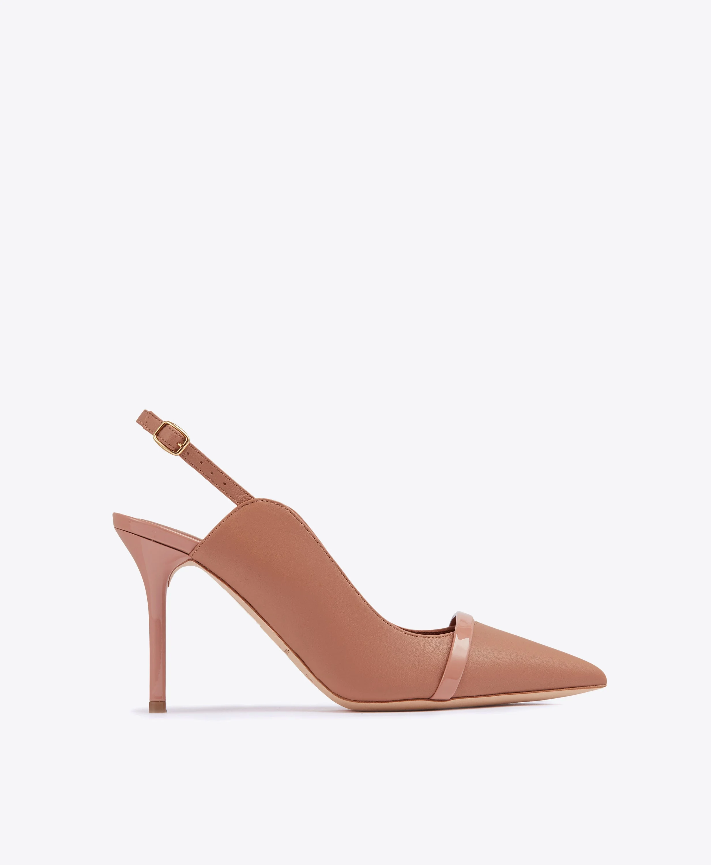 Marion 85 Blush Leather Slingbacks - 1