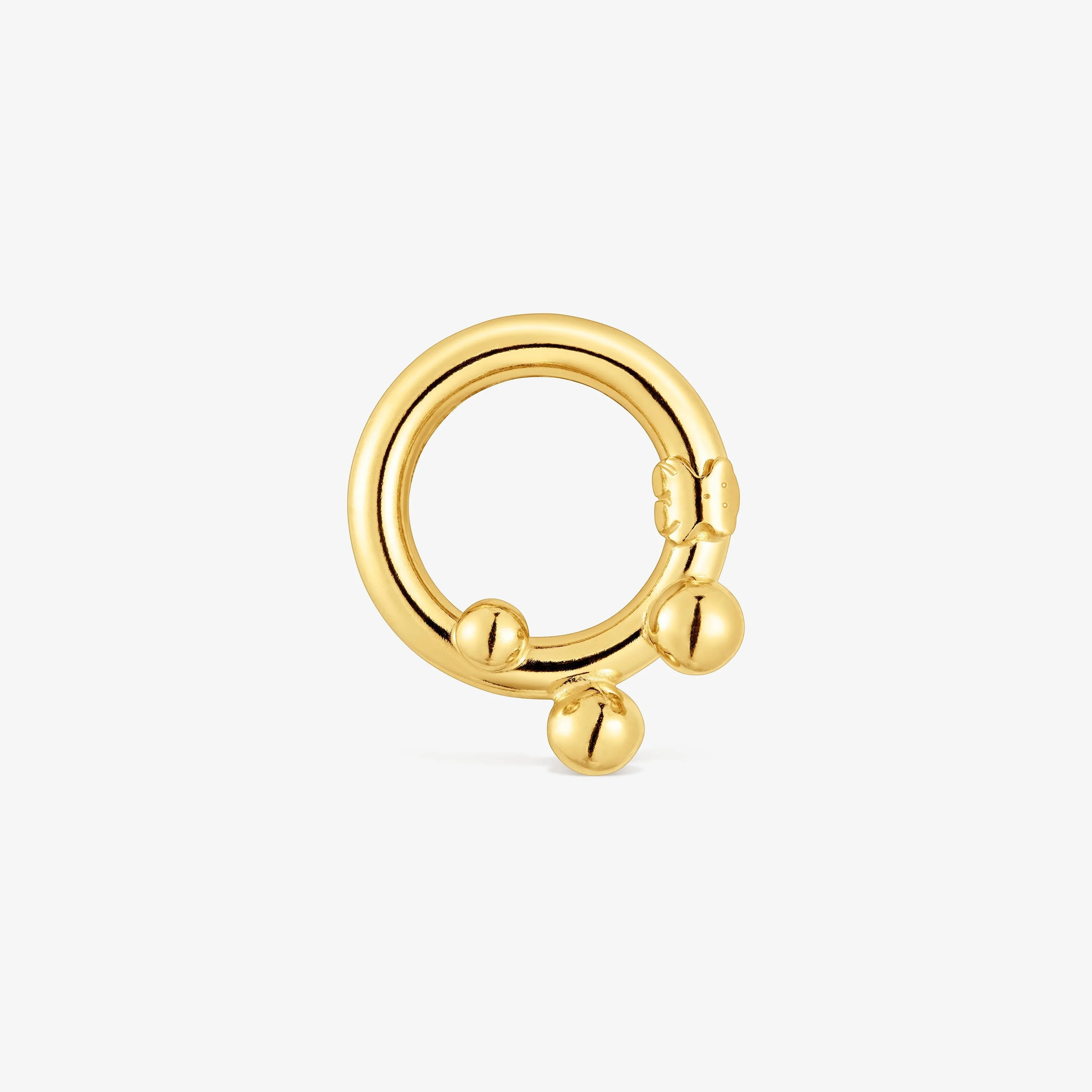 Small Ring with 18K gold vermeil and details Hold - 1