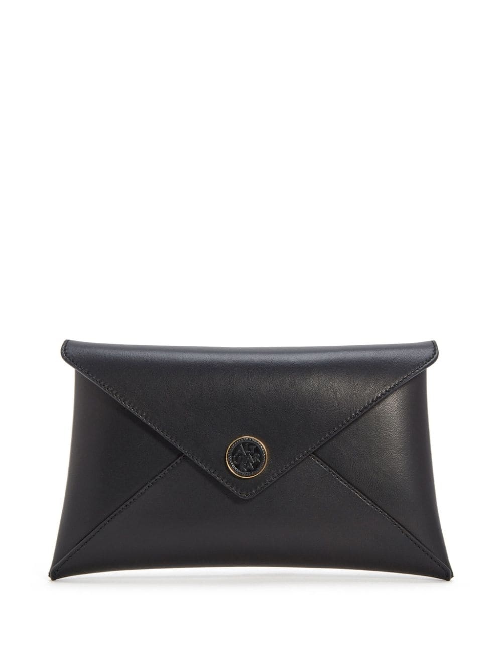 Medallion envelope leather clutch bag - 1