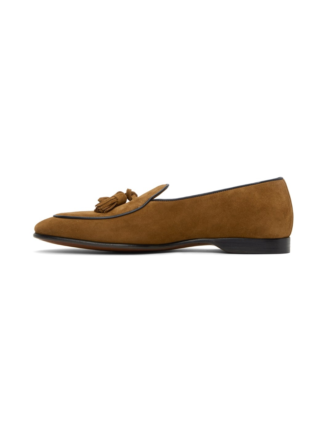 Tan Belvin Tassel Slippers - 3
