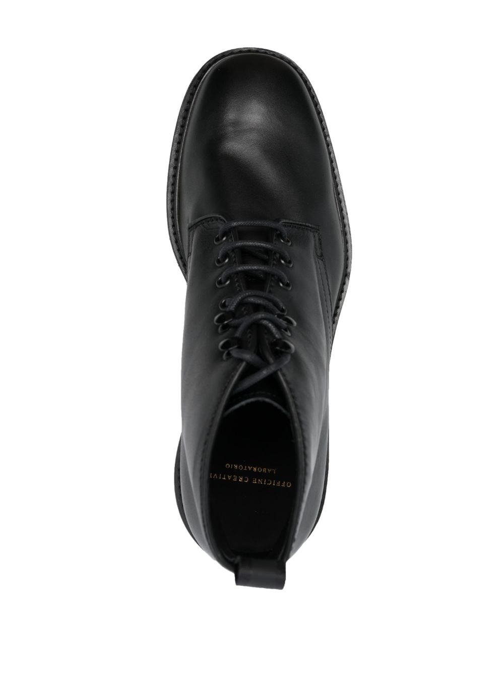 lace-up leather boots - 4