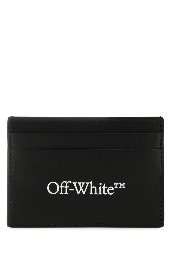 Black leather card holder - 1