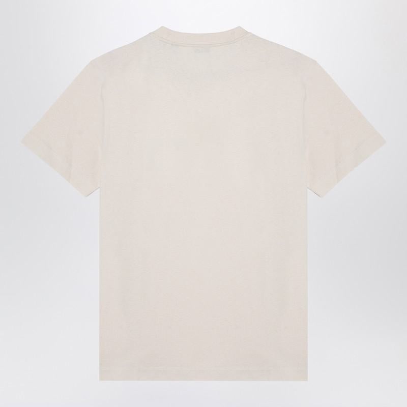 Burberry Ivory T-Shirt With Logo Print - 3