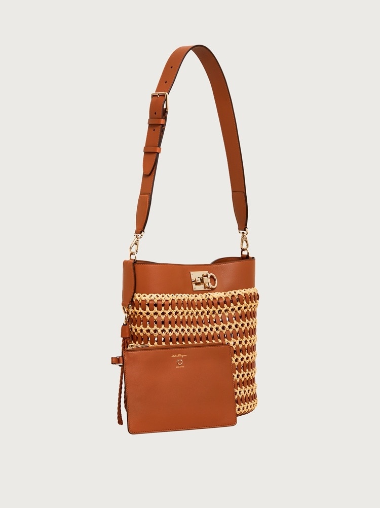 FERRAGAMO STUDIO BUCKET BAG - 7
