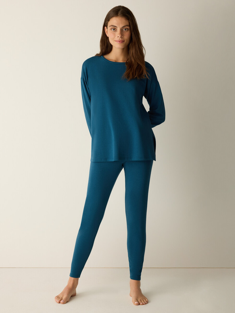 EILEEN FISHER Cozy Brushed Terry Hug High-Waisted Leggings outlook