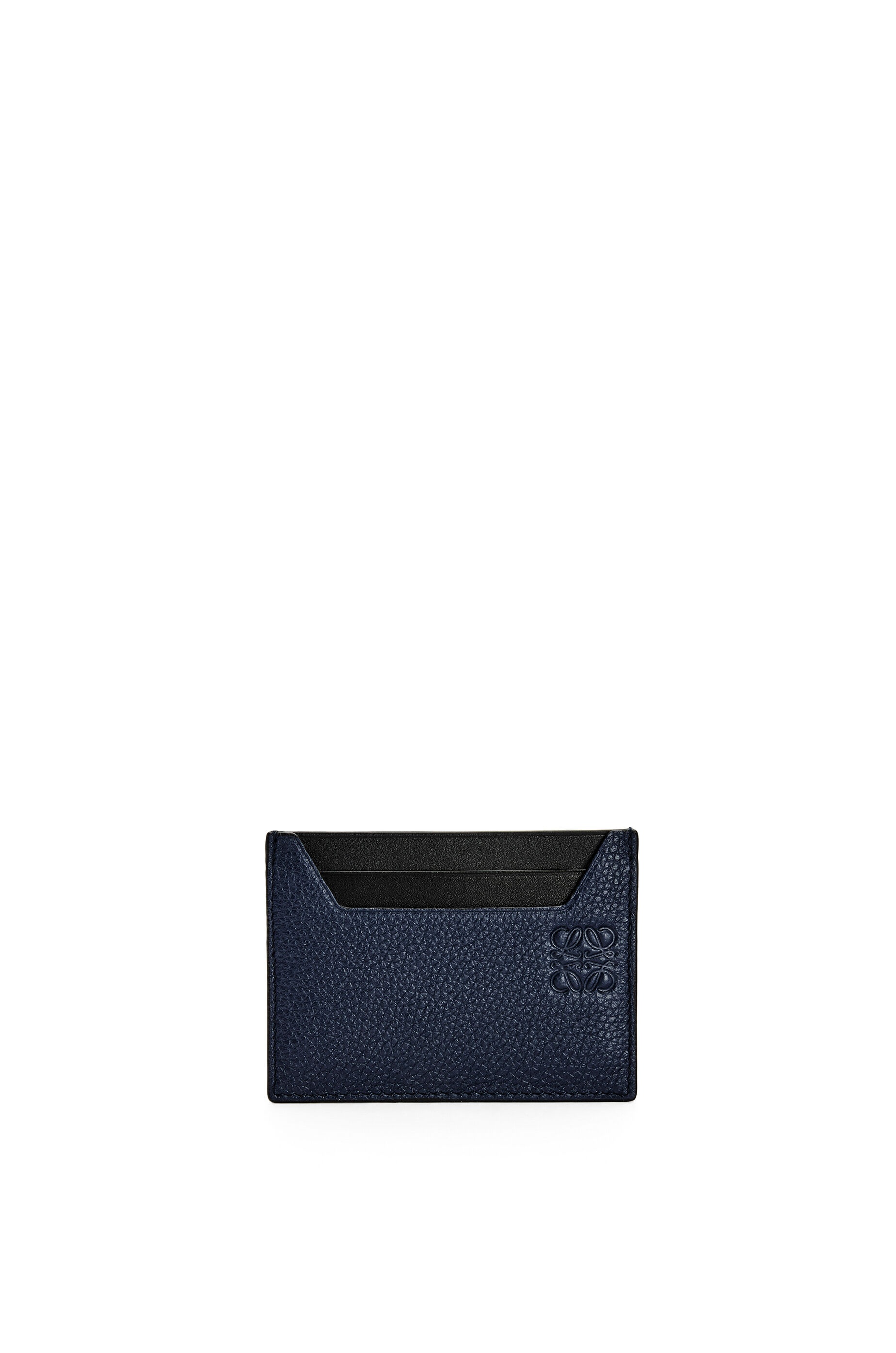 Plain cardholder in soft grained calfskin - 1