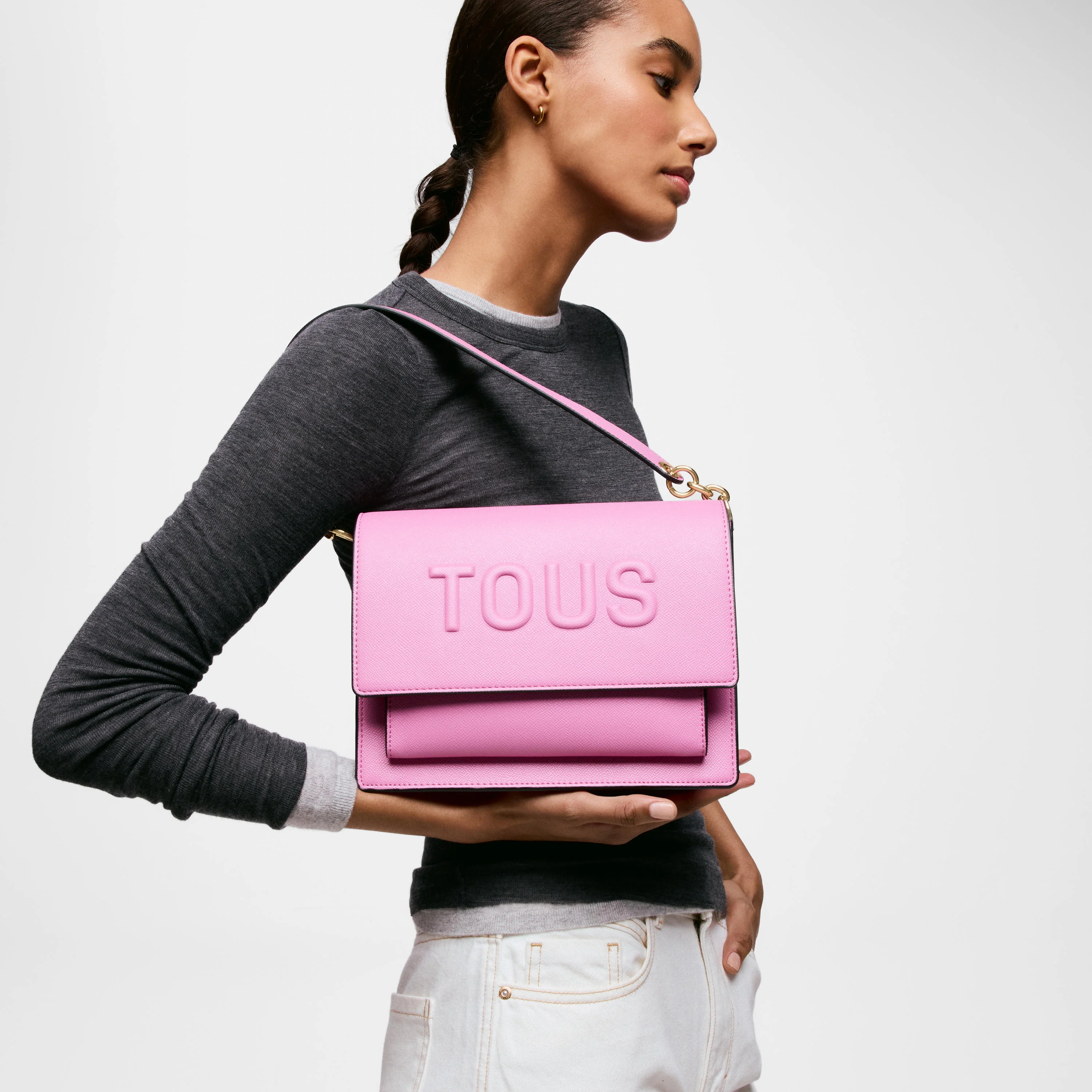 Medium dark pink Audree Crossbody bag TOUS Brenda - 1