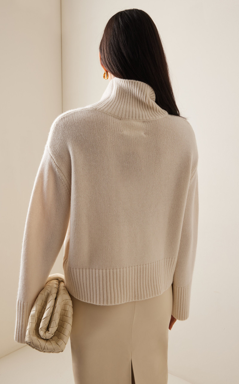 Fleur Knit Cashmere Sweater white 4