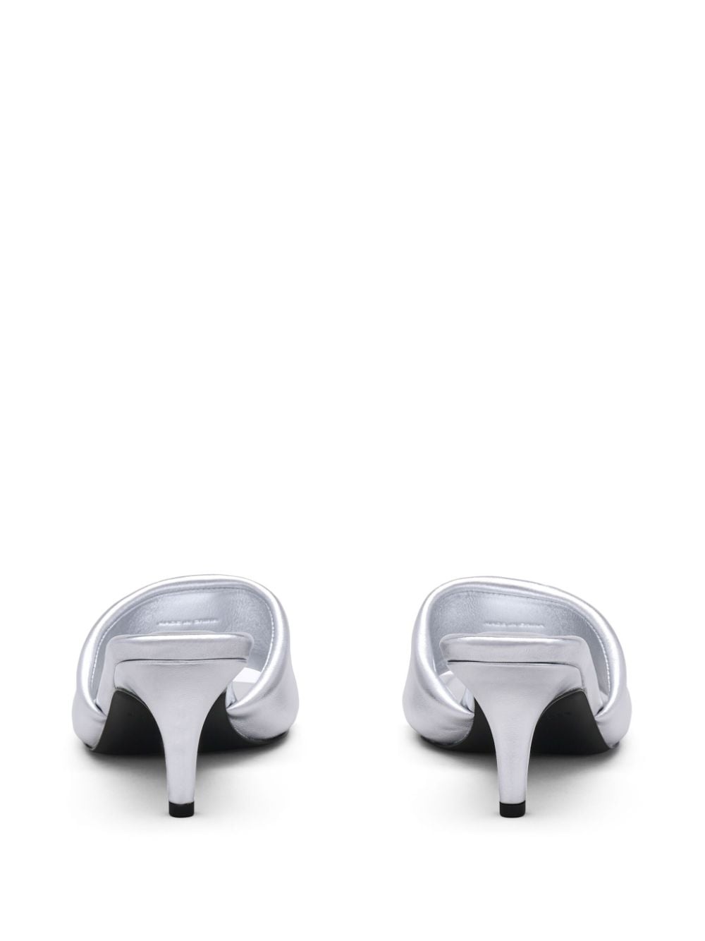 The Metallic J leather mules - 5