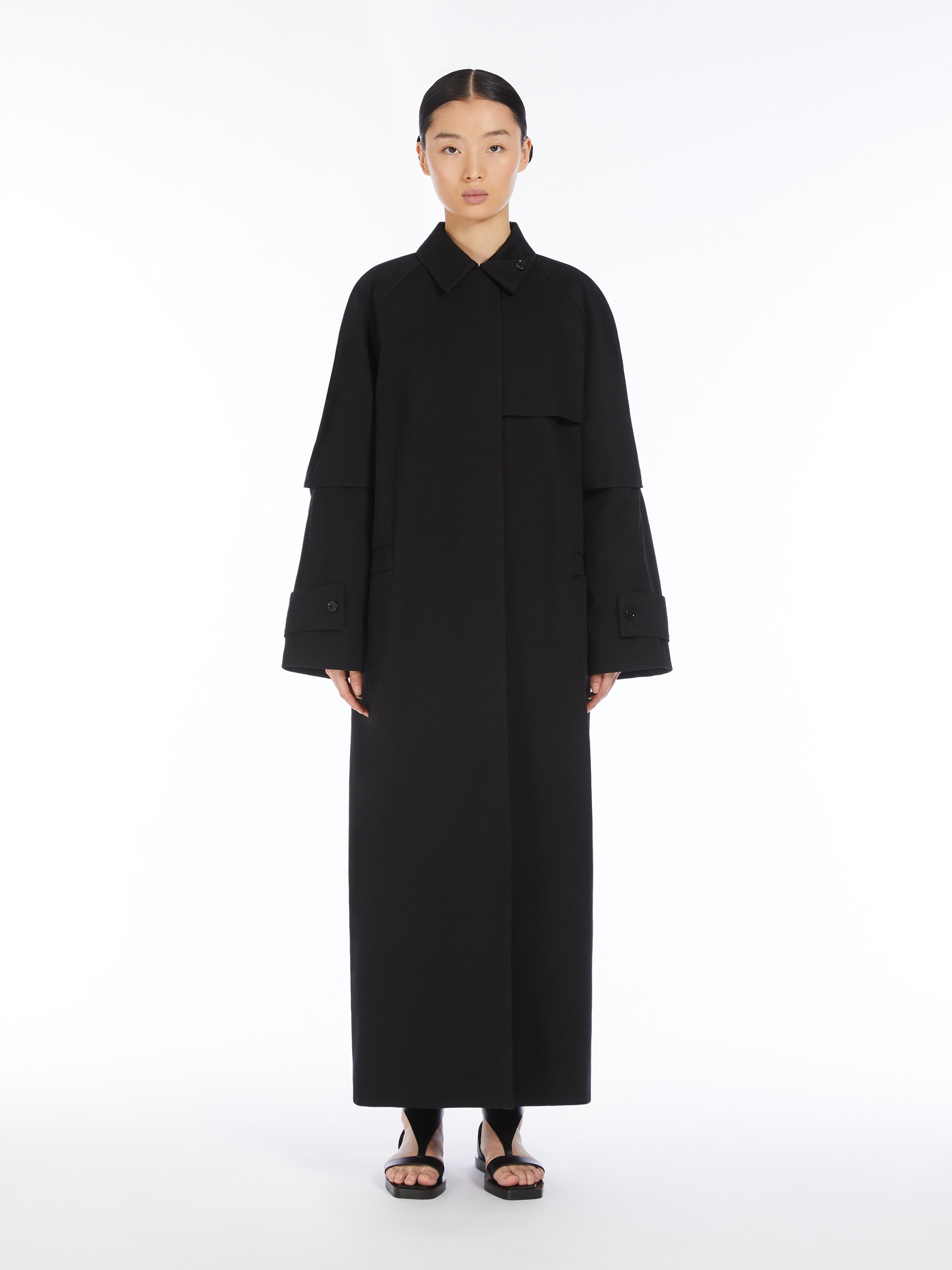 AGAMIA1234 Long water-repellent cotton trench coat - 3