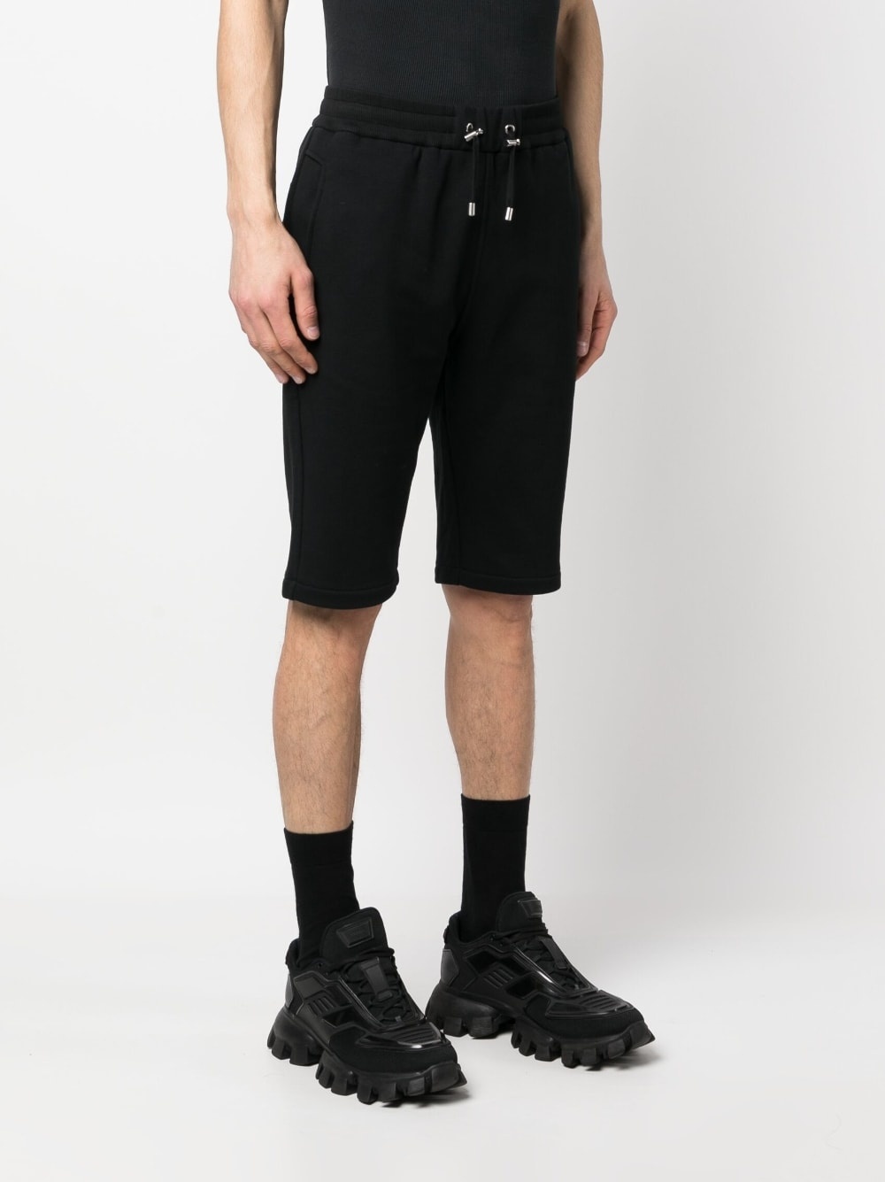 logo-print track shorts - 3