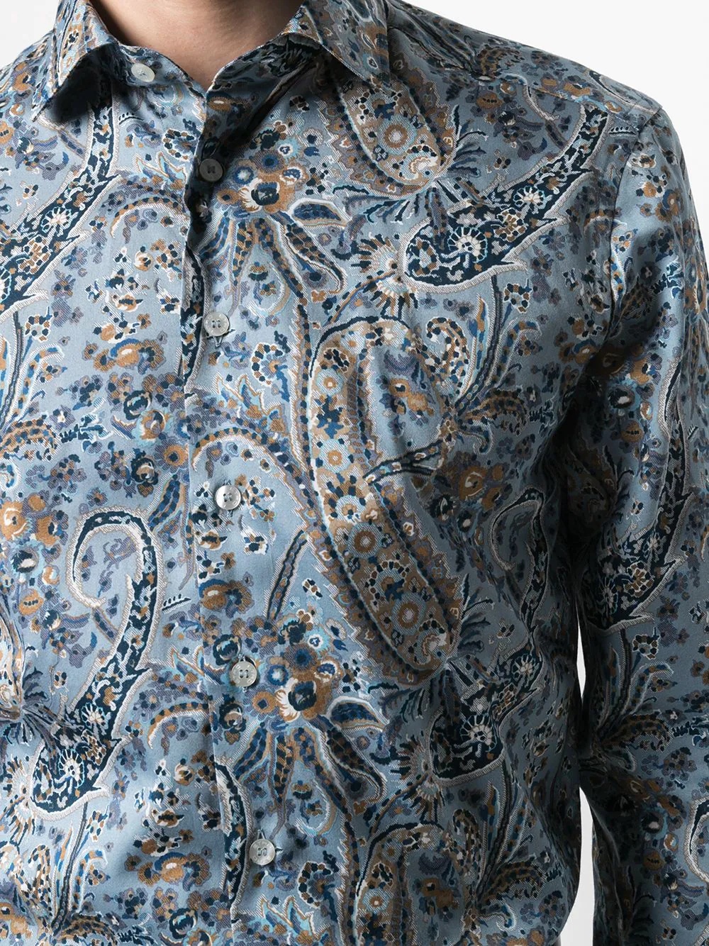 paisley-print cotton shirt - 5