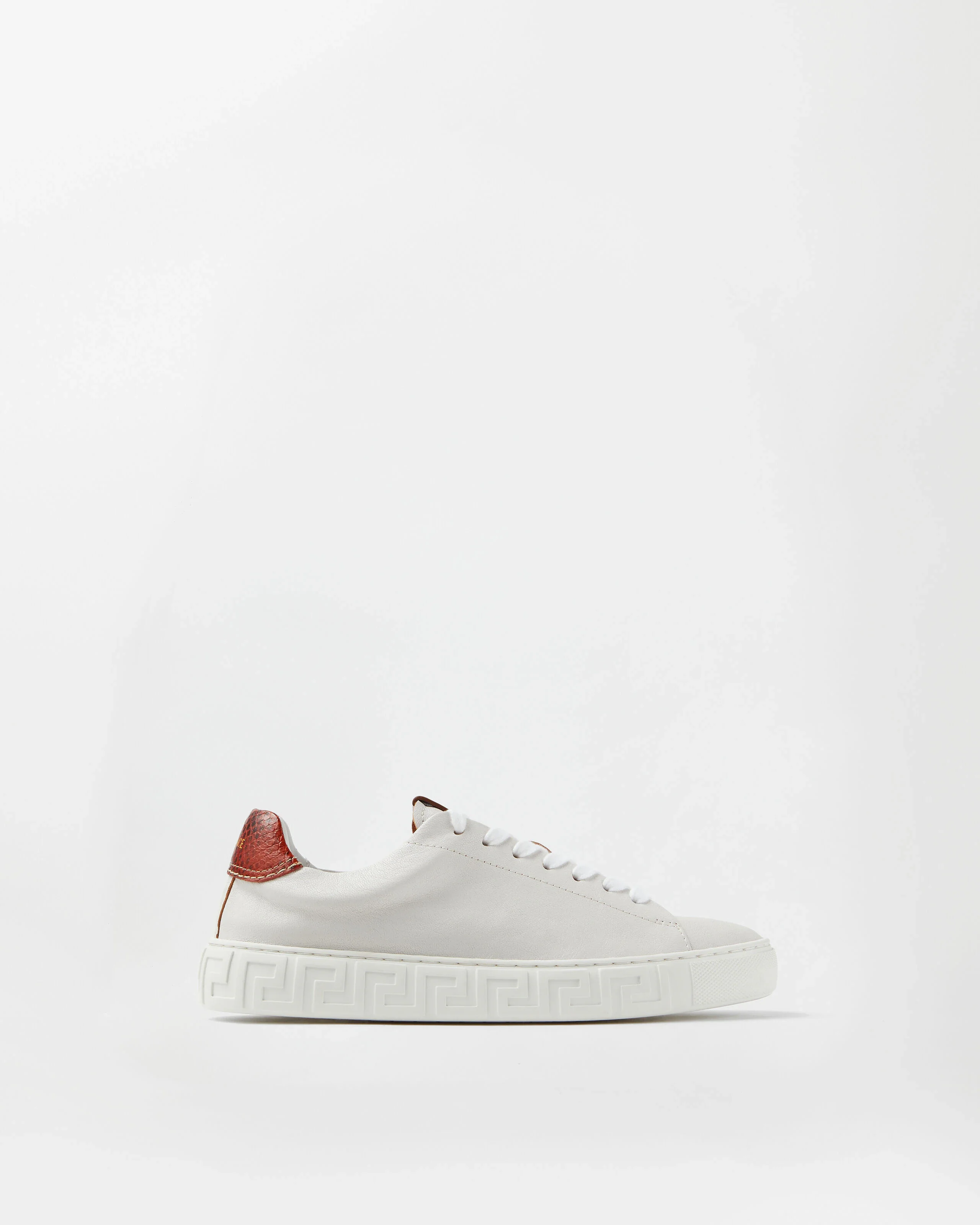 Greca Leather Sneakers - 1