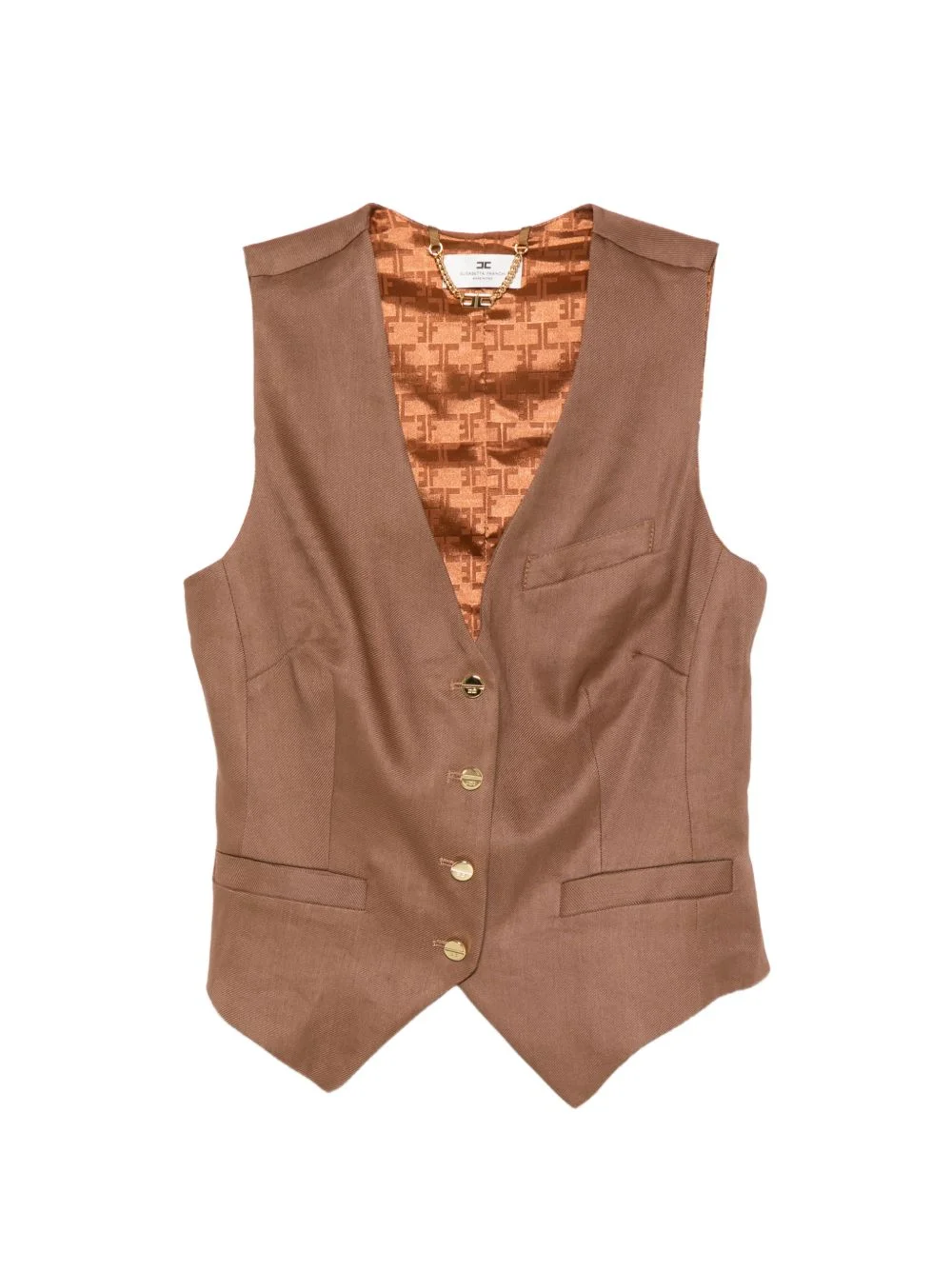 crepe waistcoat - 1