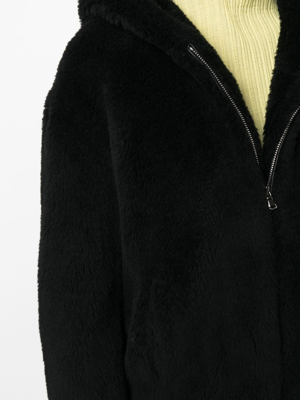 hooded wool jacket - 9