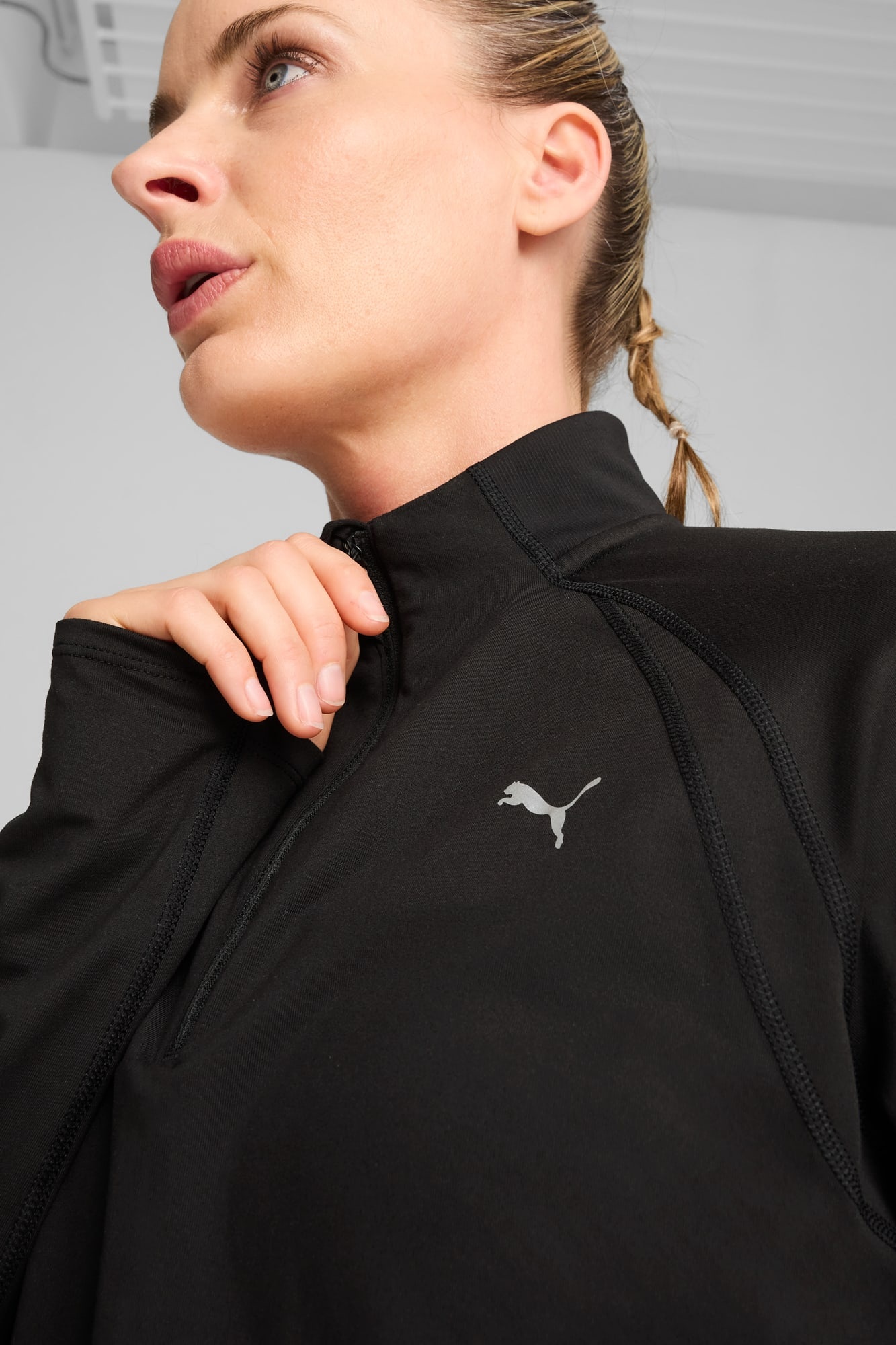 PUMA RUN CLOUDSPUN Women's Quarter-Zip Top - 4