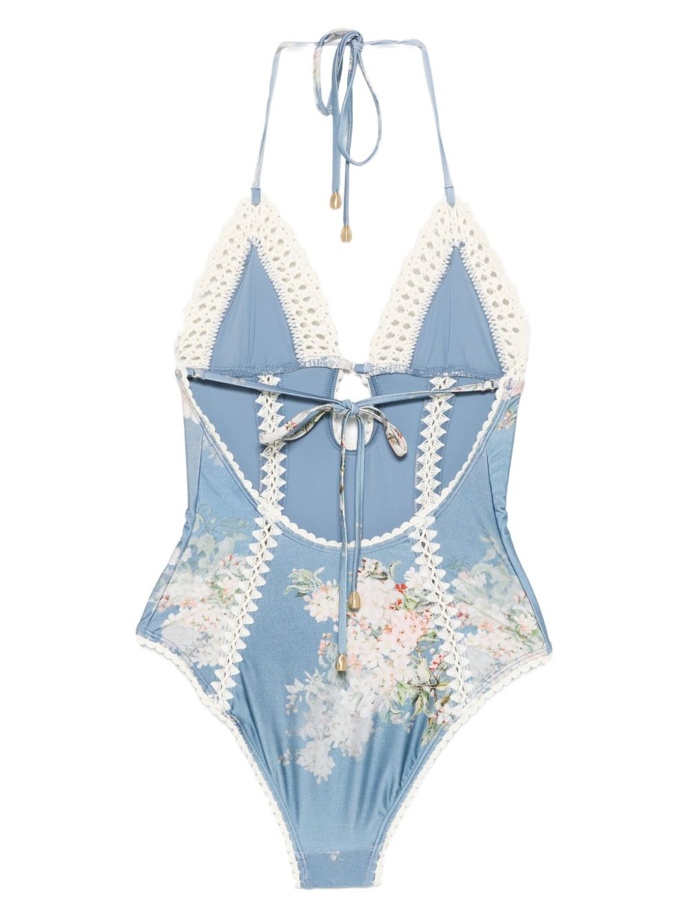 Cascadian crochet-detail swimsuit - 2