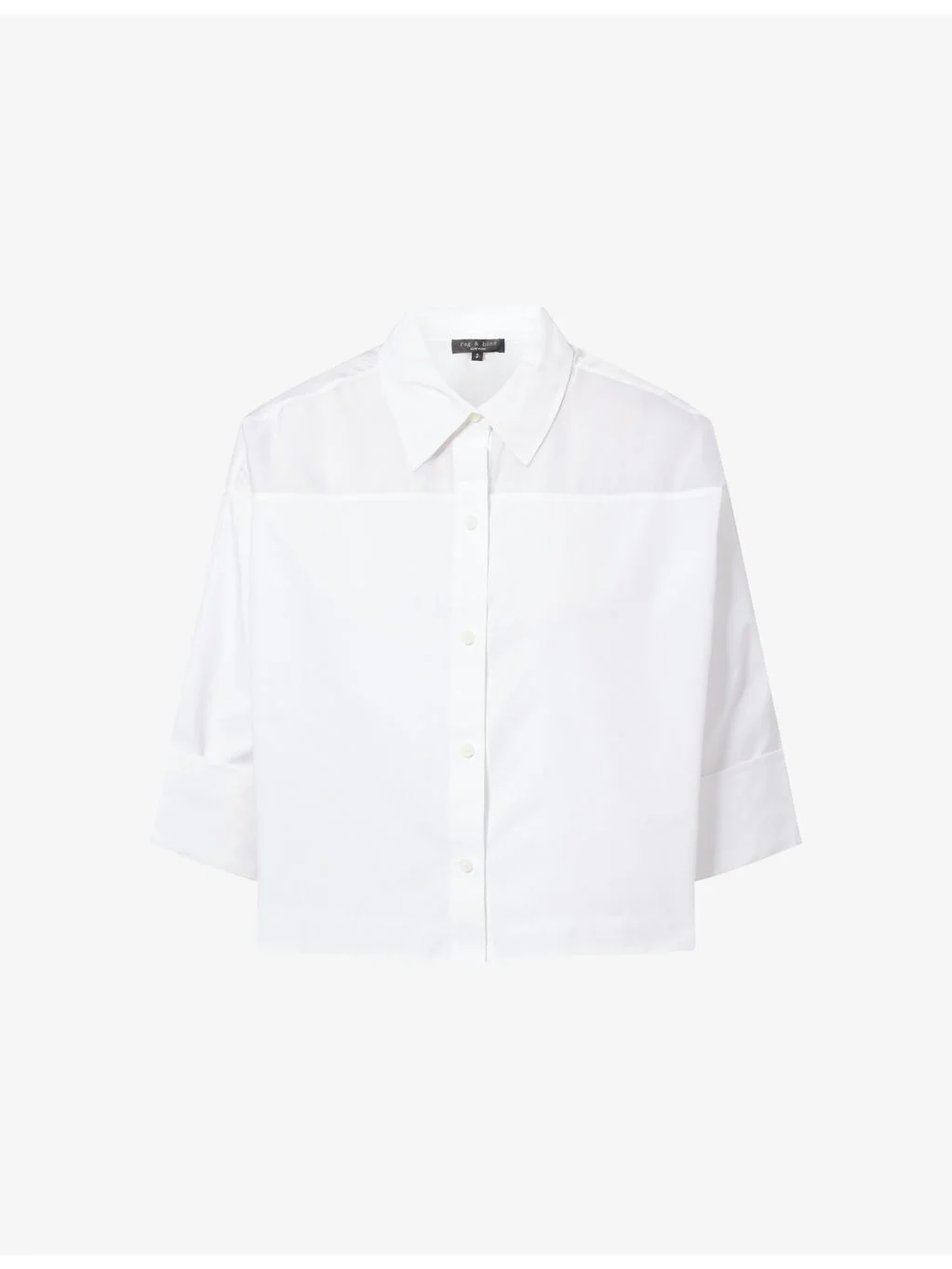 Elly Sheer-Panel Cotton Shirt - 1