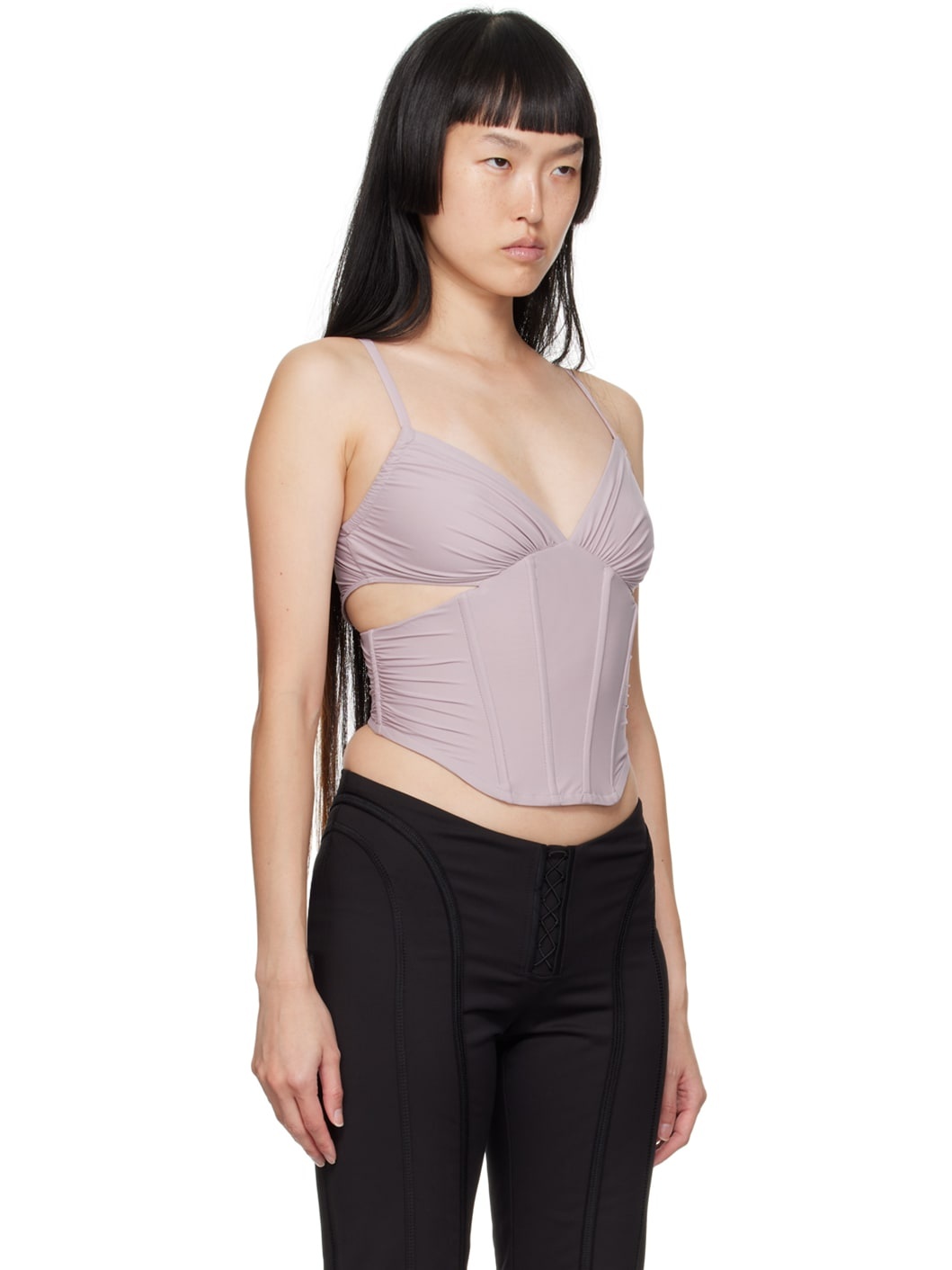 Purple Corset Tank Top - 2