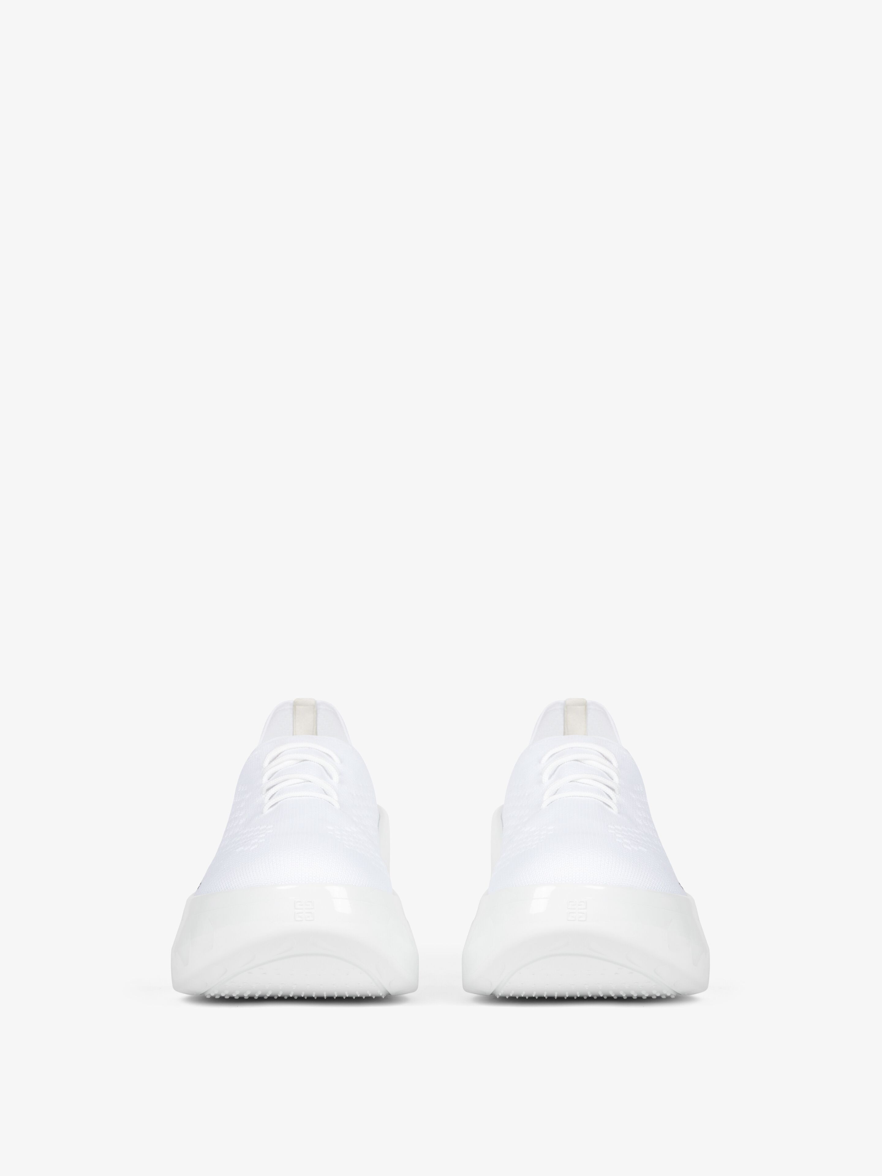 MARSHMALLOW WEDGE SNEAKERS IN RUBBER AND KNIT - 2