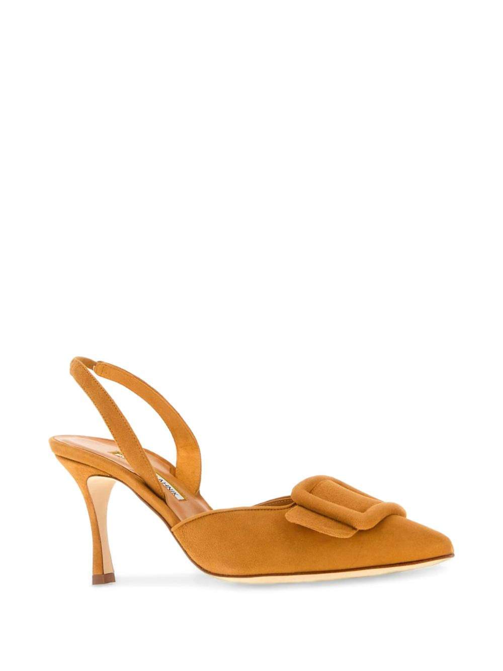 70mm buckle slingback heeled pumps - 2