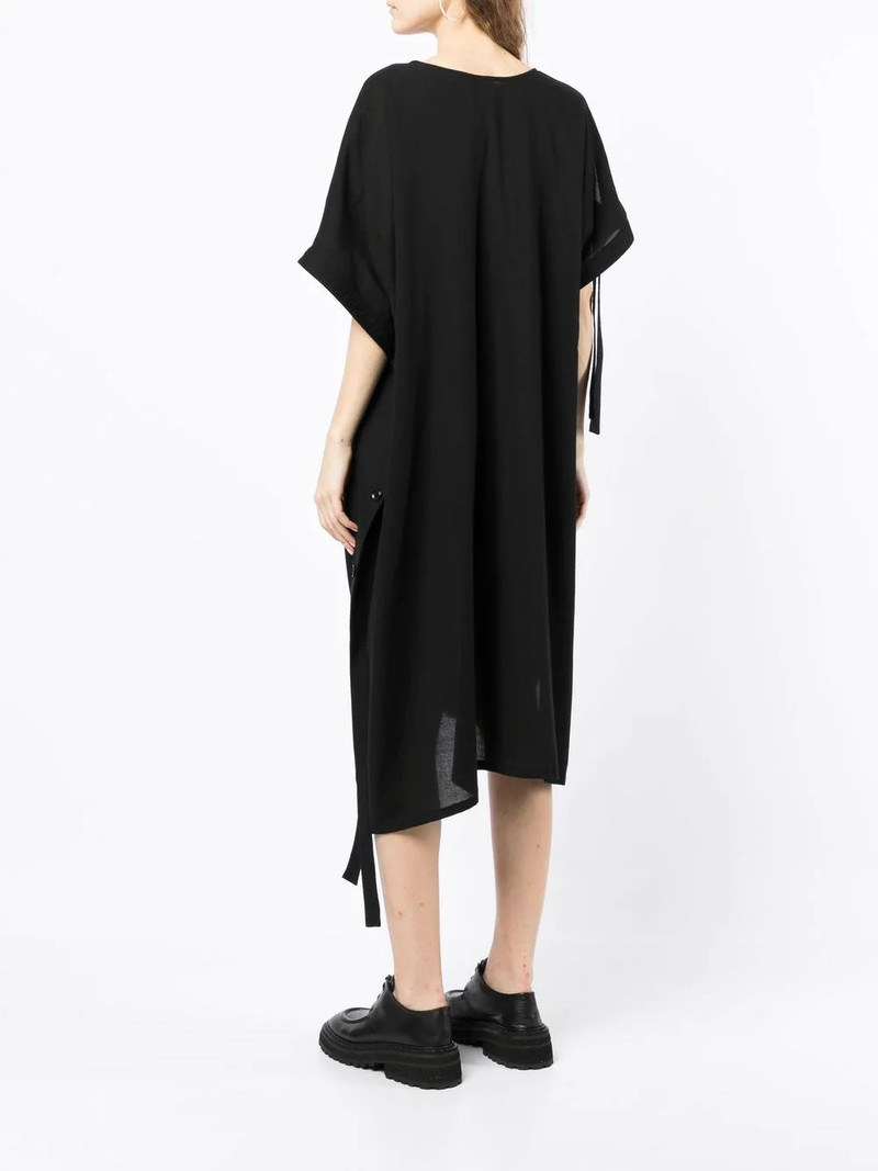 buttoned side-tie midi dress 4