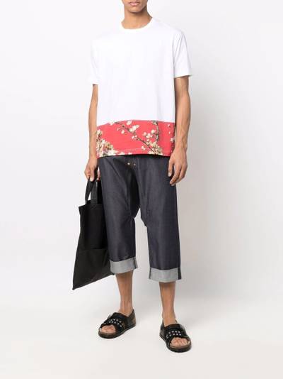 Junya Watanabe MAN floral-print panelled T-Shirt outlook