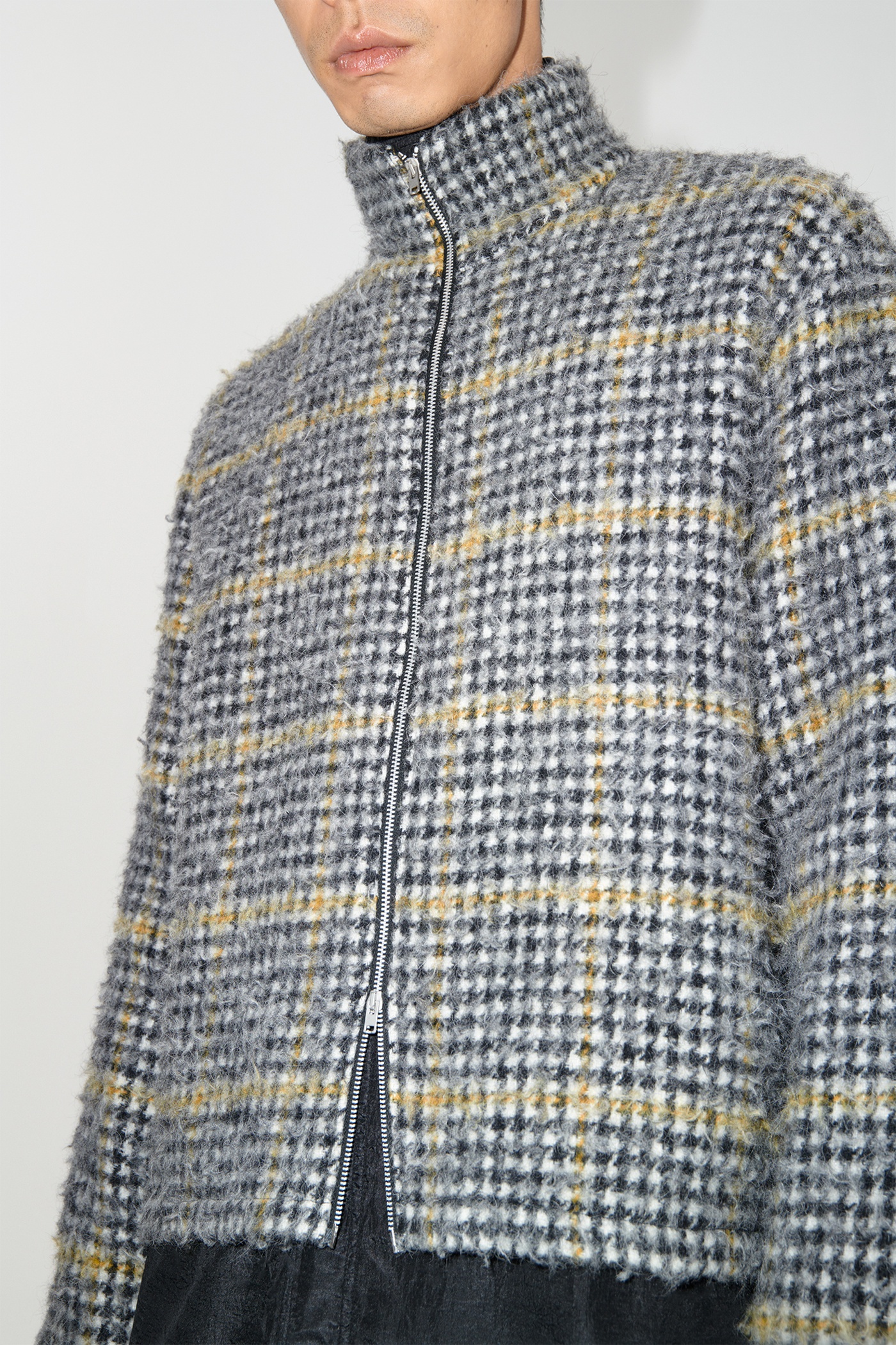 Shrunken Fullzip Polo Prenzlauer Houndstooth - 4