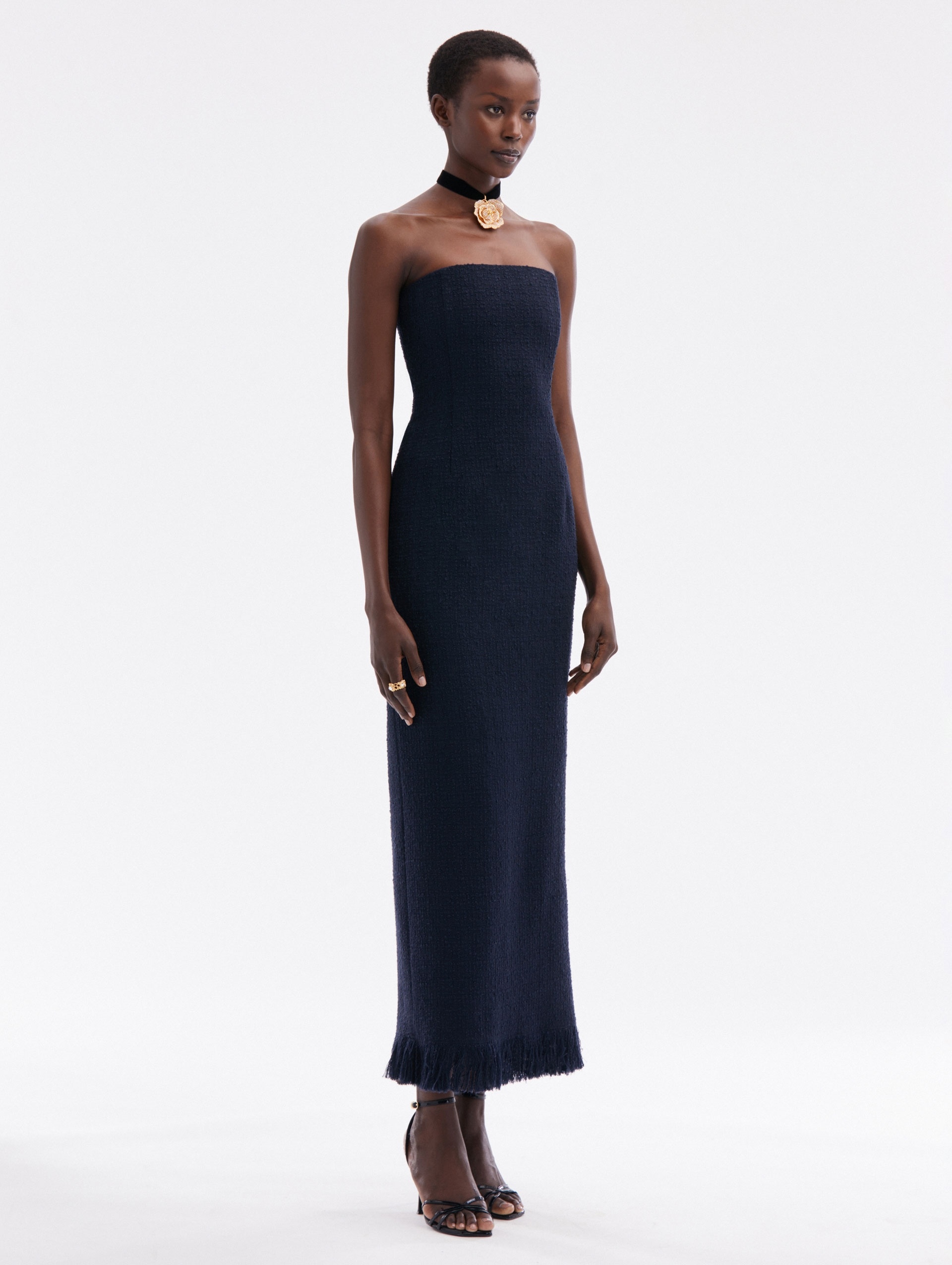 TWEED TEA LENGTH COCKTAIL DRESS - 3