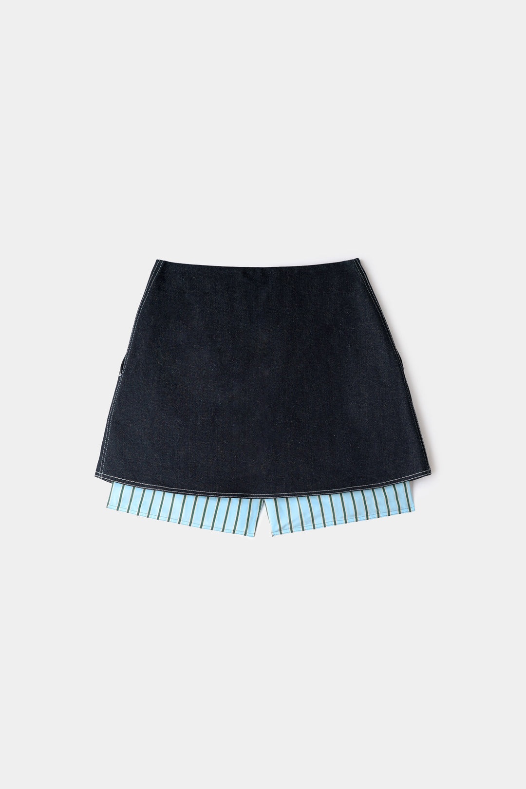 PANEL SHORT / dark denim - 2