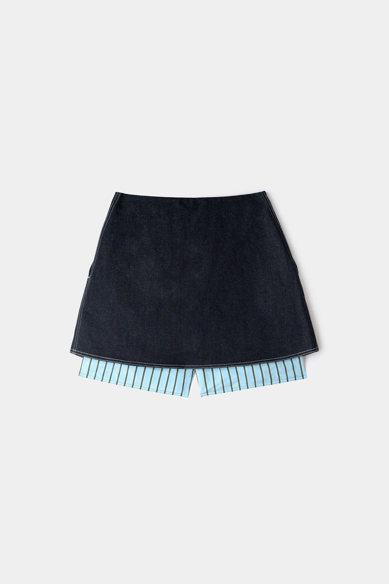 SUNNEI PANEL SHORT / dark denim outlook
