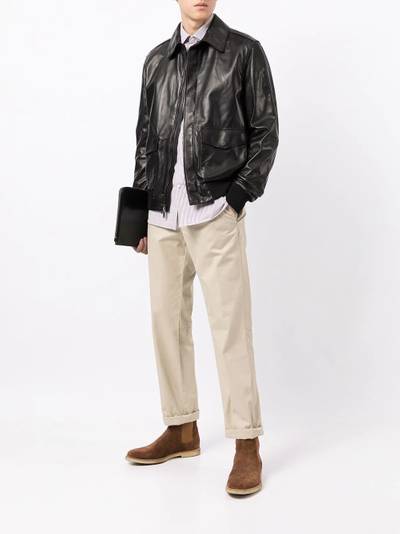 Ralph Lauren Henfield leather jacket outlook