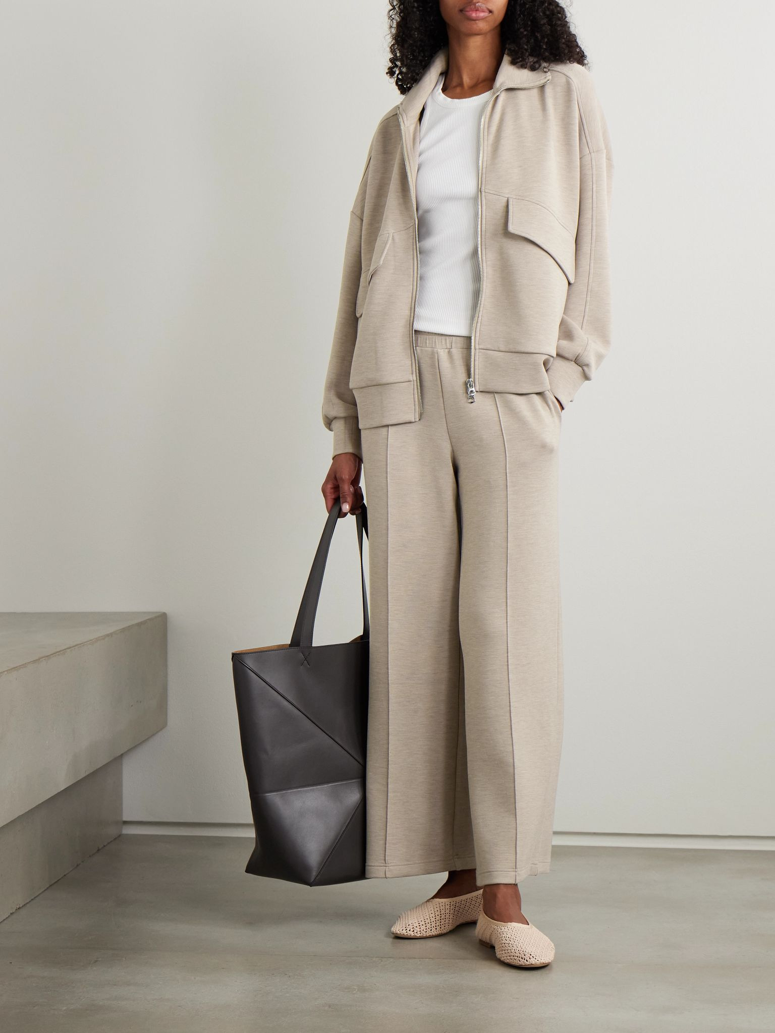 Garcia DoubleSoft® zip-up sweatshirt Taupe - 2