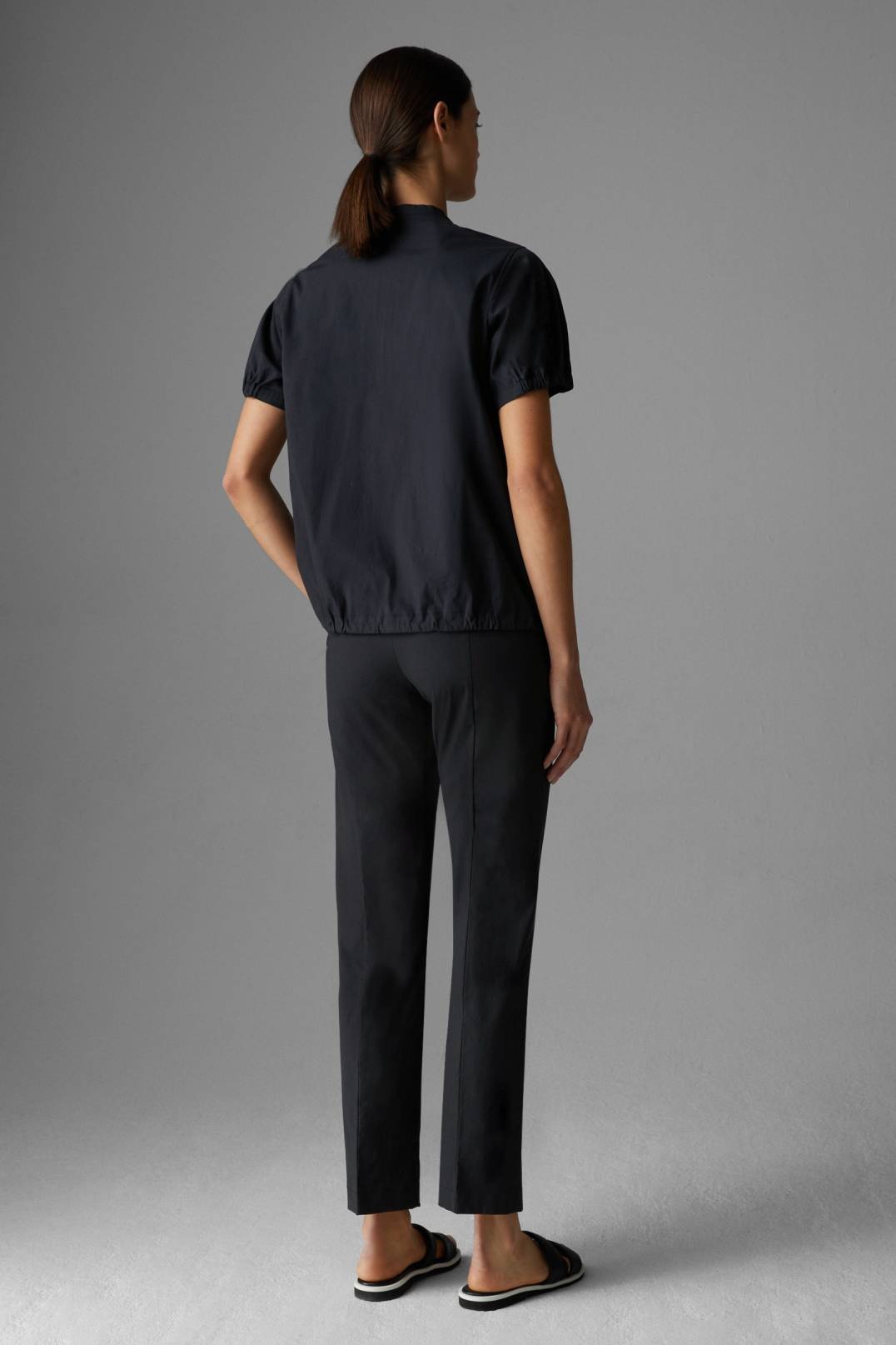 ABBIE CHINOS IN NAVY BLUE - 3