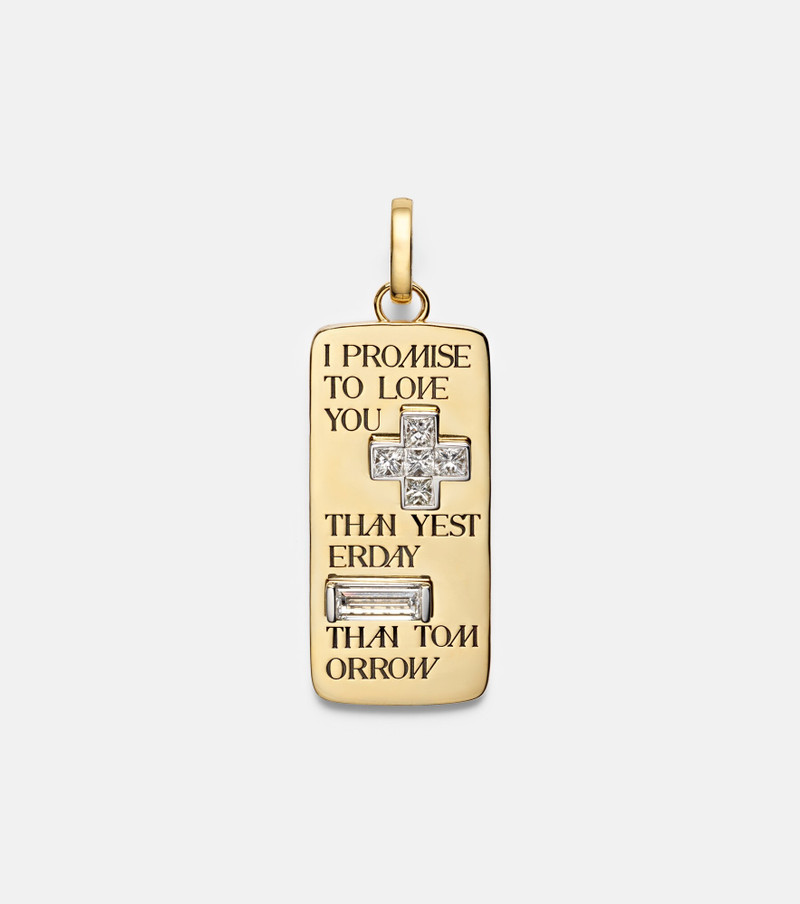 True Love Promise 18kt gold pendant with diamonds 1