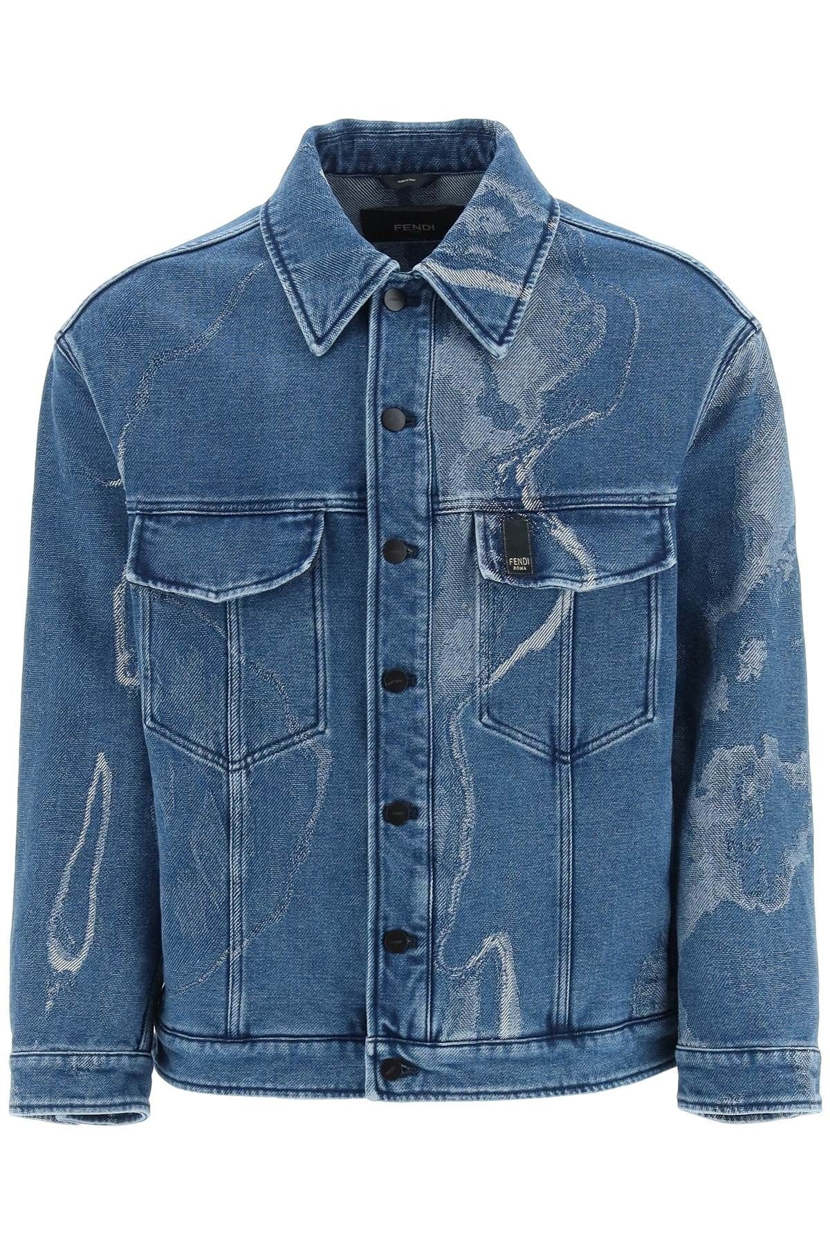 JACQUARD DENIM JACKET - 1