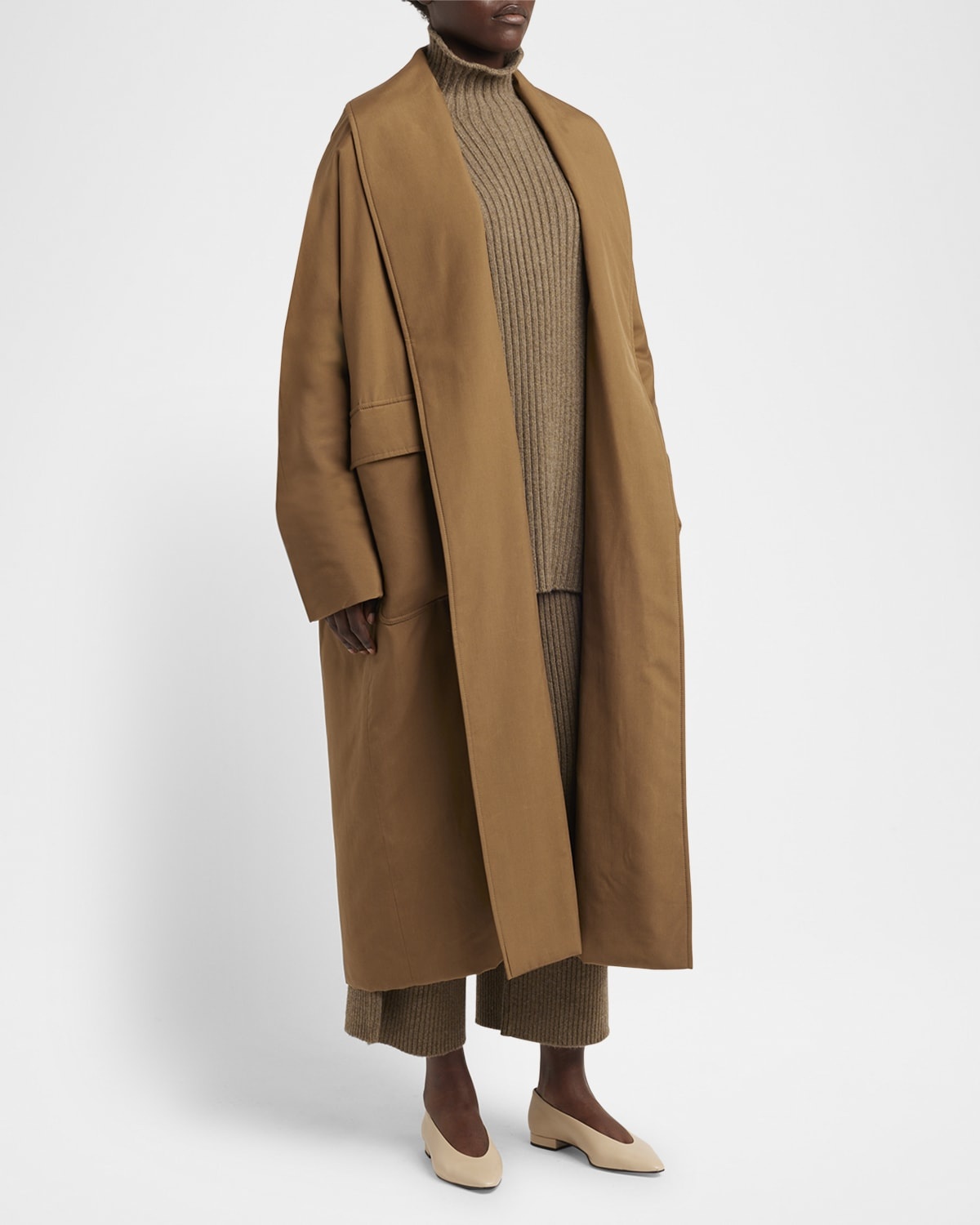 コート Loro Piana FW25 DWIGHT COAT SB JAPON SILK WR (FAO3227 510Z) Loro Piana Dwight Japanese Silk Wrap Coat - Coats - Free