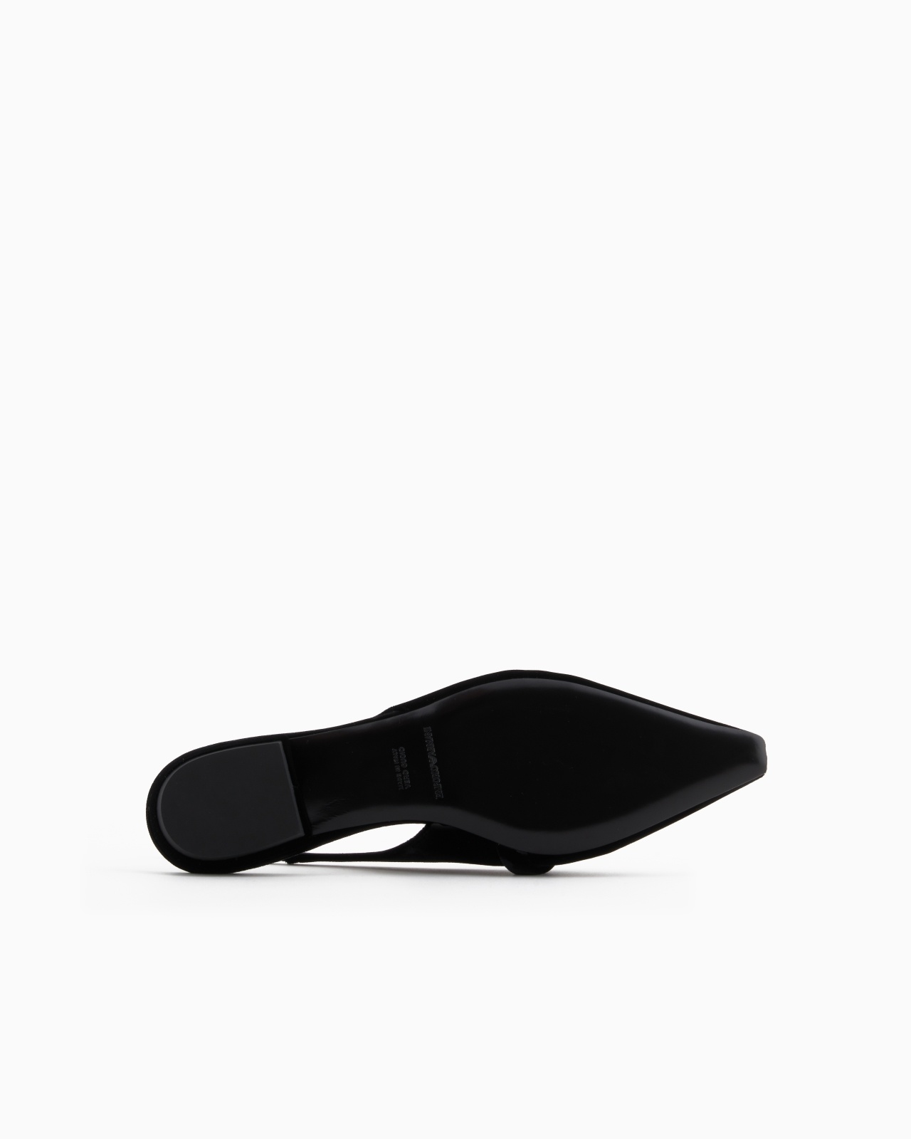 SLINGBACK BALLERINAS MADE OF VELVET, WITH EAGLE PLATE - 6